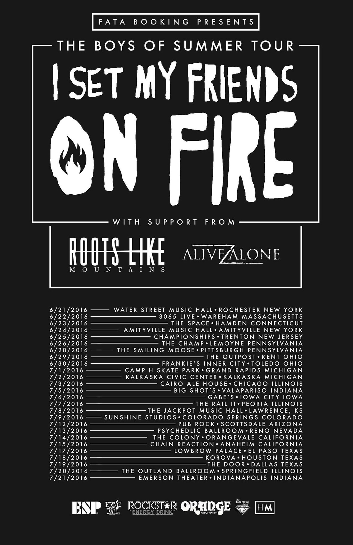 Roots Like Mountains Announce "The Boys Of Summer Tour" with I Set My
