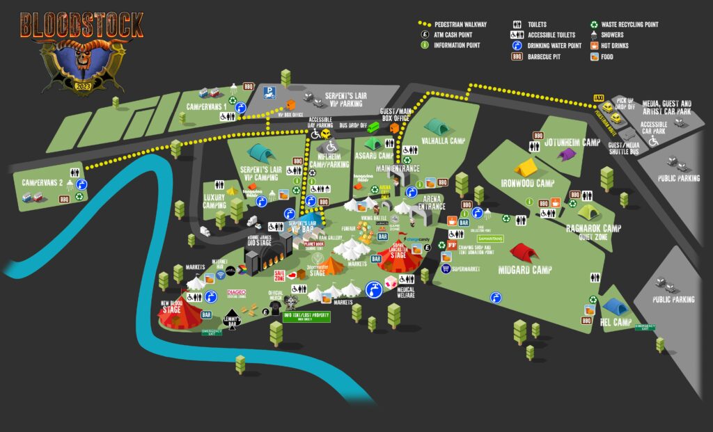 Bloodstock Site Map.