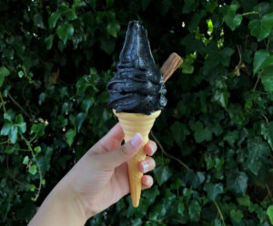 Black ice cream.