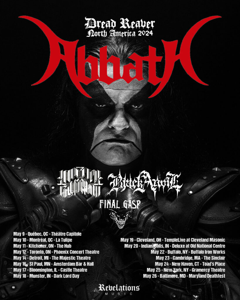 Abbath tour poster.