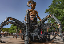 Hellfest mechanical installation.