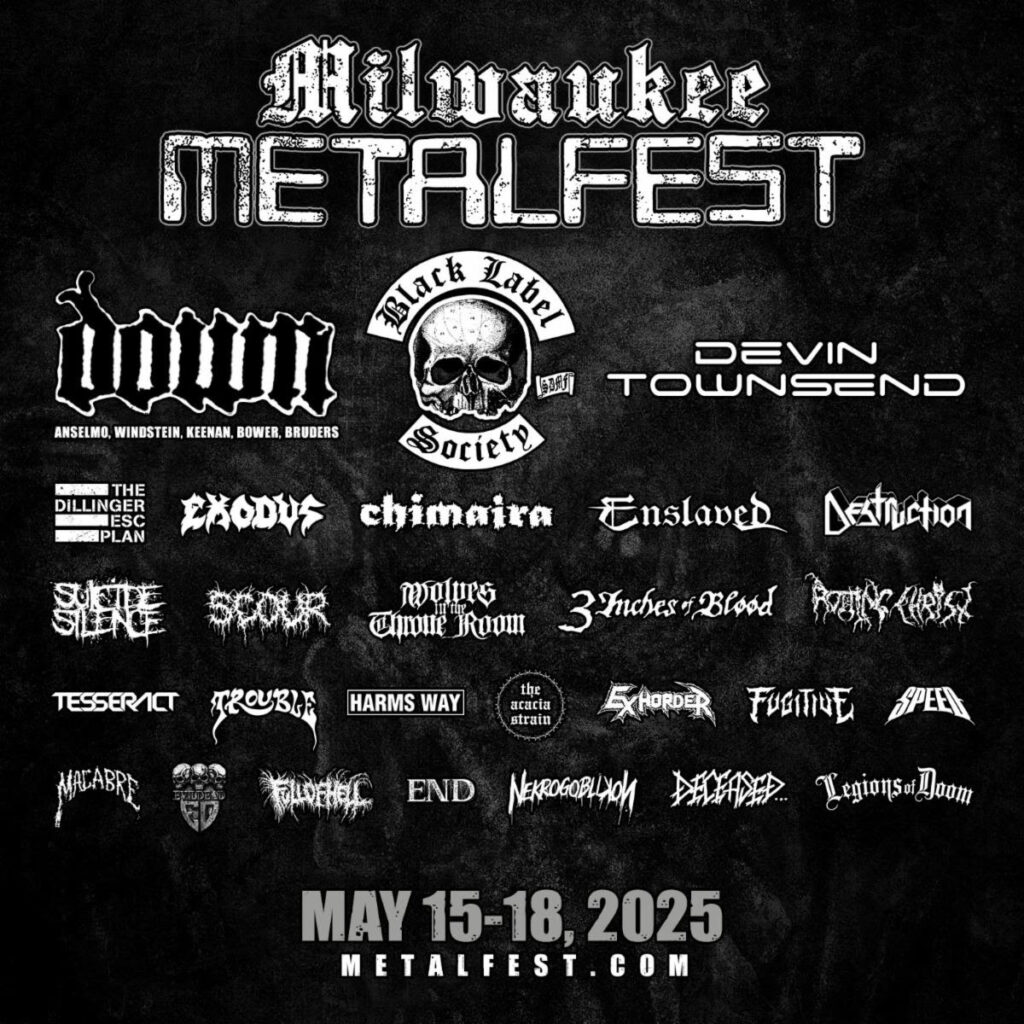 Milwaukee Metal Fest poster.